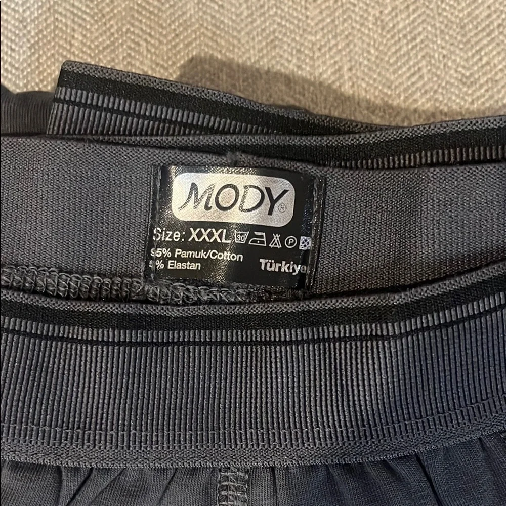 Mody Men's Boxer Briefs  4 Pack Striped Smokey Grey  size XXXL - 3X Large